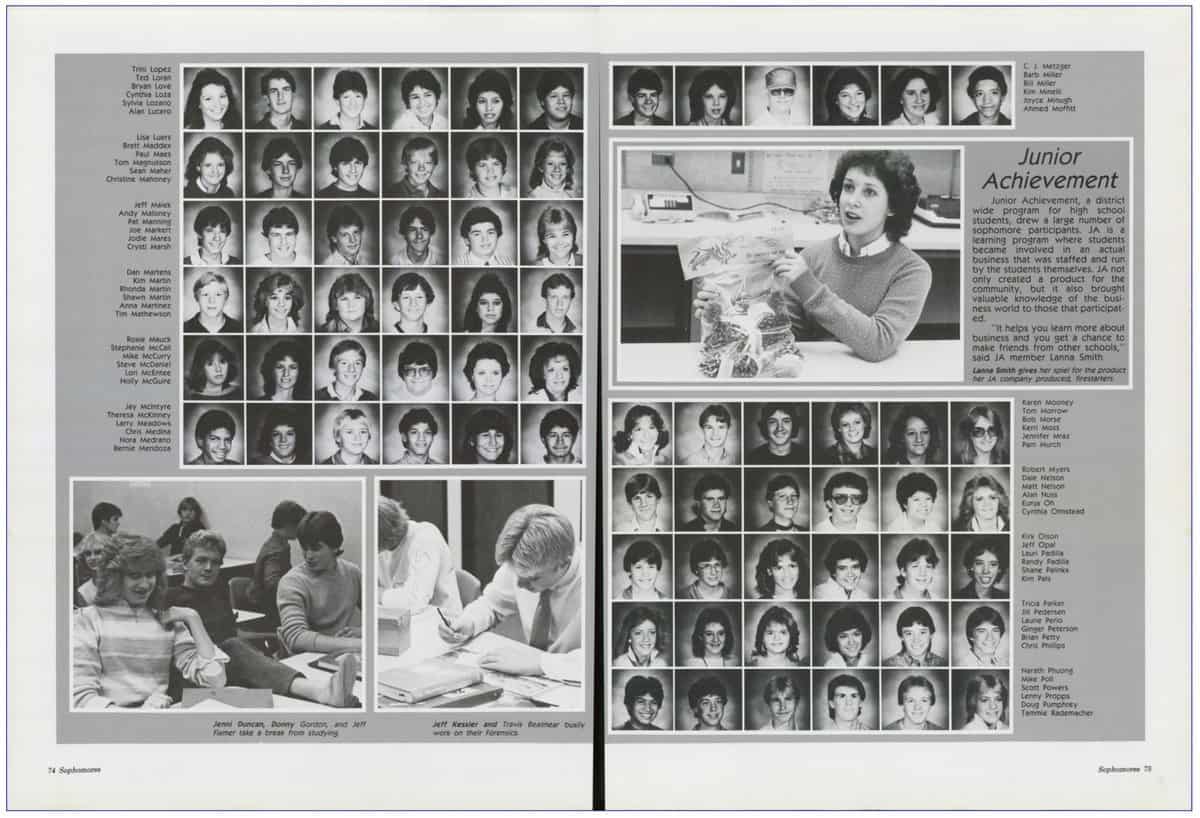 1984 – 1985 (10th Grade)