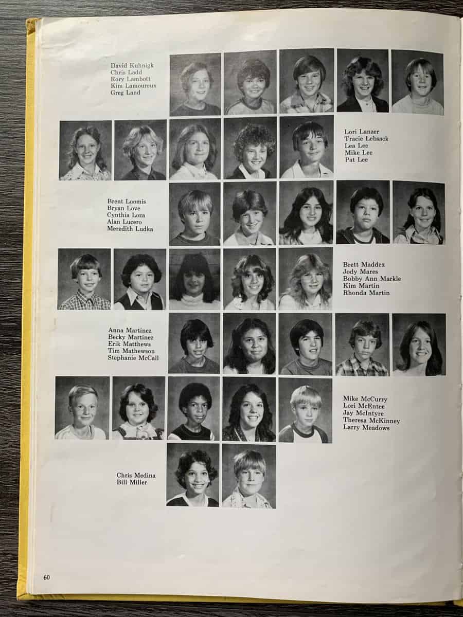 1981 – 1982 (7th Grade)